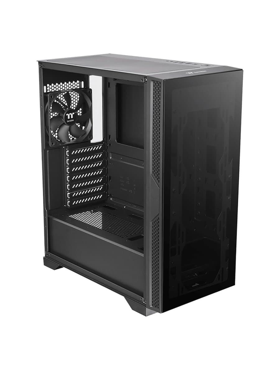 Корпус Thermaltake Versa T25 TG CA-1R5-00M1WN-00 ATX/Micro ATX/Mini ITX USB1x3.0+2x2.0, HD-Audio, Куллер 1х120мм, Высота CPU куллера до 150мм, VGA до 300мм, 416x210x480m, Без Б/П, Черный