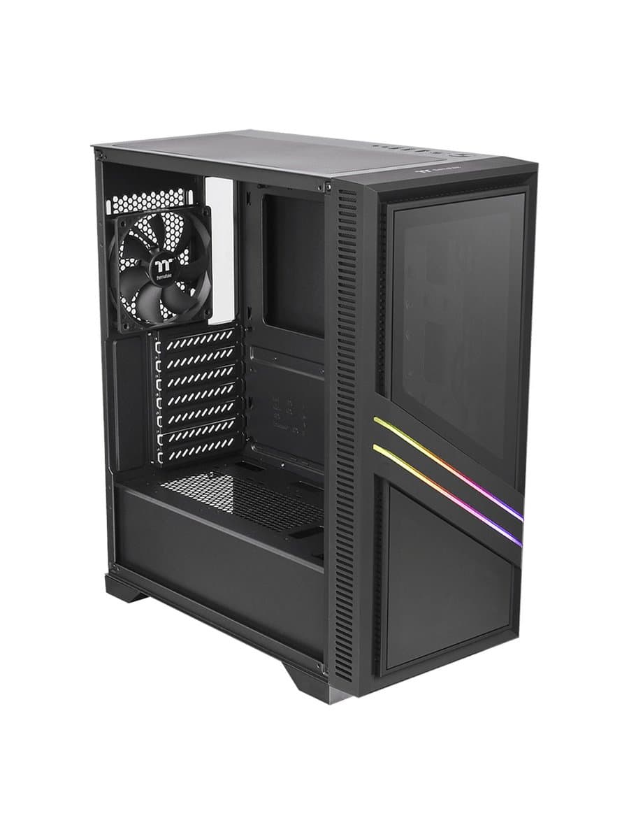 Корпус Thermaltake Versa T35 TG CA-1R7-00M1WN-00 ATX/Micro ATX/Mini ITX USB1x3.0+2x2.0, HD-Audio, Куллер 1х120мм RGB, Высота CPU куллера до 150мм, VGA до 300мм, 416x210x480m, Без Б/П, Черный