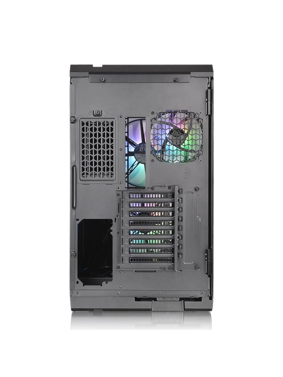 Корпус Thermaltake View 51 TG CA-1Q6-00M1WN-00 Micro ATX/Mini ITX USB2x3.0+2.0x2+1xTypeC, HD-Audio, Куллер 1х120мм+ 2х200мм ARGB, Высота CPU куллера до 175мм, VGA до 300мм, 550x315x525m, Без Б/П, Чер
