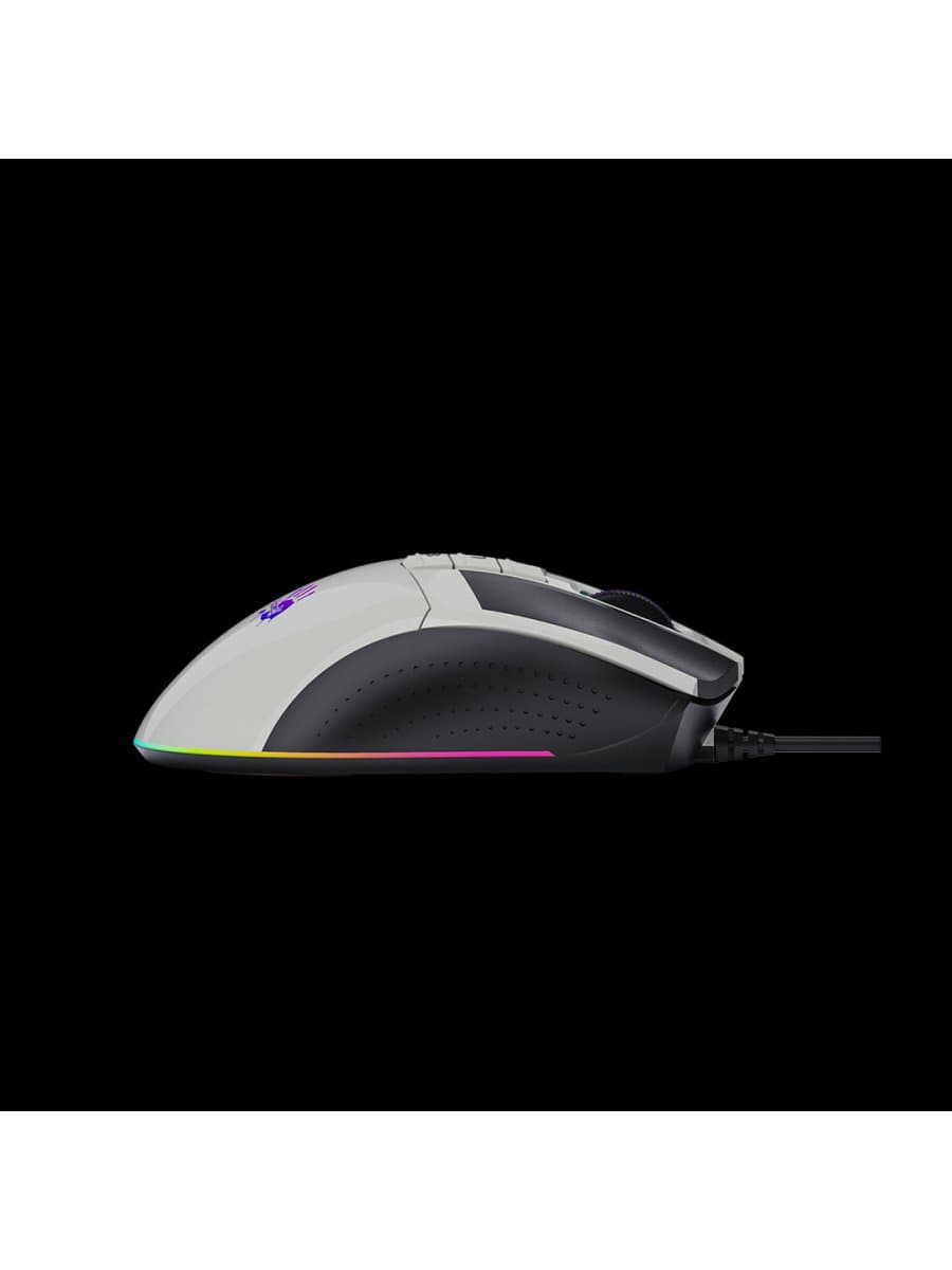 Мышь A4Tech Bloody W90 MAX игровая, оптическая, светодиодная, 10000dpi, Stone Black RGB Metal Feet Active USB Black, 10 кнопок, 1,8м