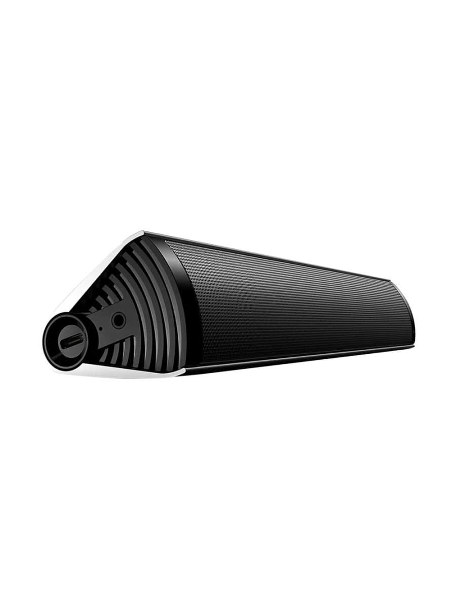 Беспроводная колонка Edifier MF200, 4W+4W (RMS), 2x36mm drivers, ?85dB(A), Bluetooth 5.0, USB-C Sound card, 3.5mm AUX, 10 часов звучания, 100Hz - 20kHz, 293mmx45mmx53mm, 0.5kg, серебро
