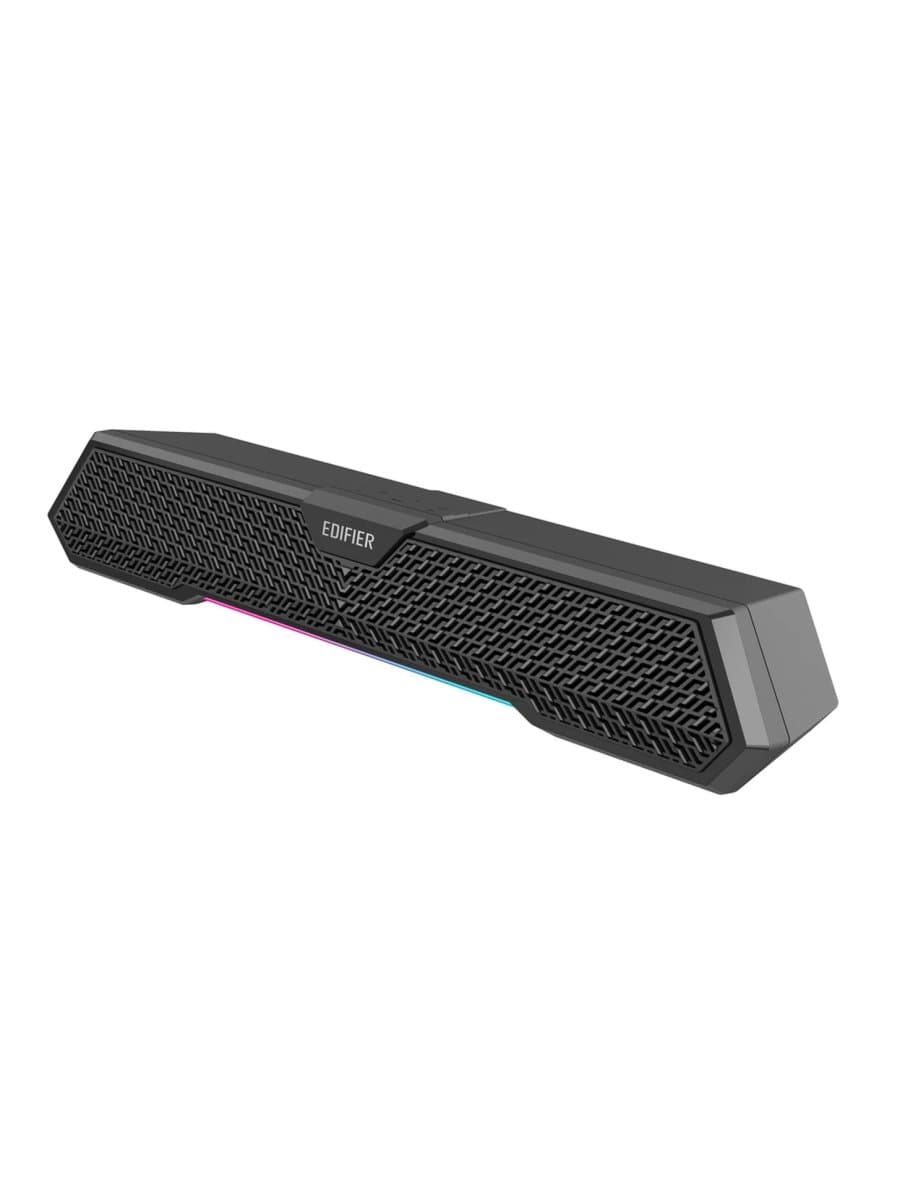 Беспроводная колонка Edifier MG250, 2.5W+2.5W (RMS), 52mm drivers, ? 85dB (A), Bluetooth v5.3, AUX, USB-A, управляемая RGB, 20 часов звучания, 80Hz-19000Hz, 383.2mmx71.2mmx86.3mm, 0.8kg, черный
