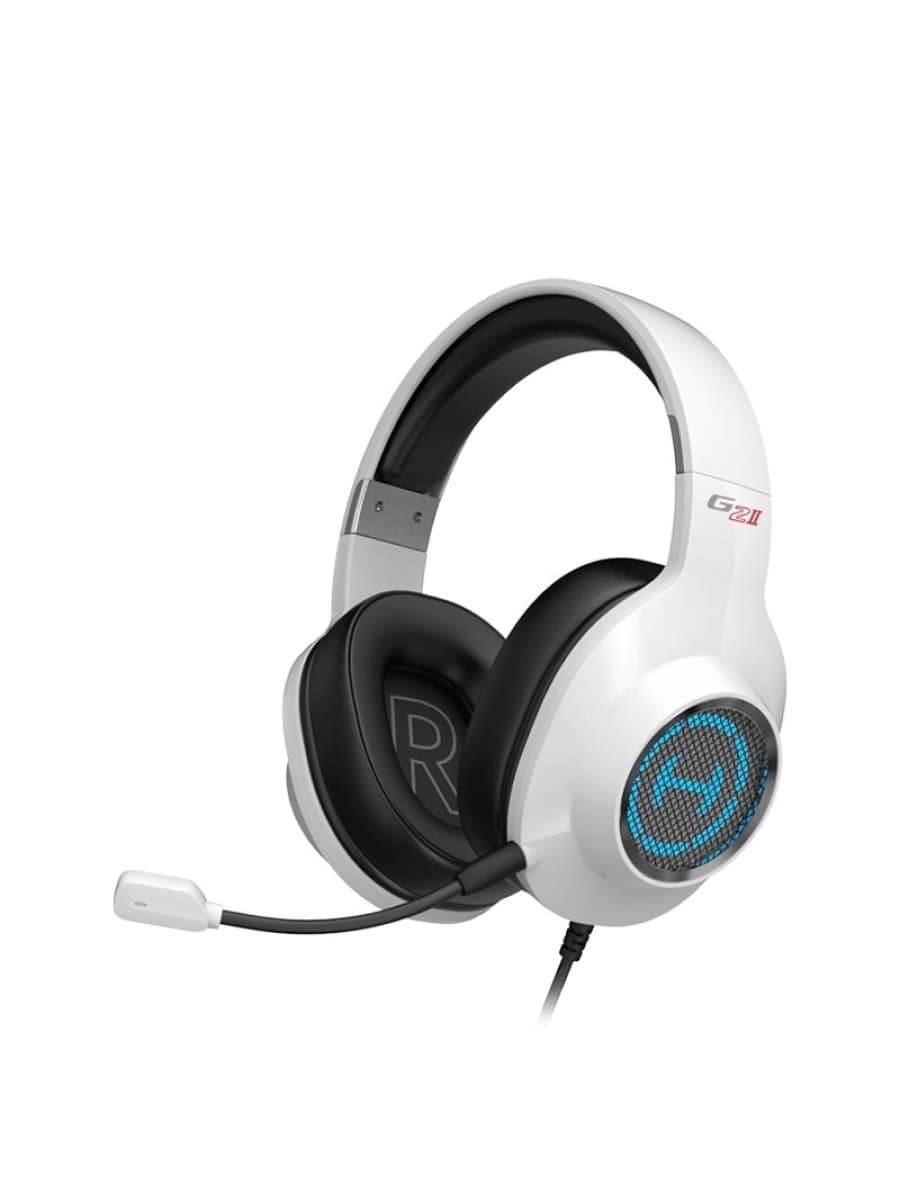 Наушники с микрофоном Edifier G2 II White охватывающие, с регулятором громкости,20-20000Hz, 7.1, USB, RGB white