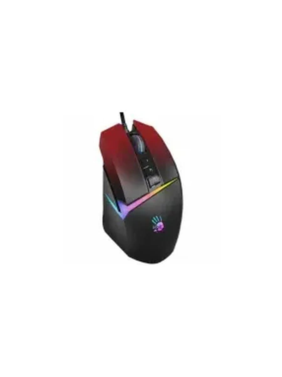 Мышь A4Tech Bloody W60-Max Red, оптическая 1000dpi, USB, RGB, размер: 108х64х35мм.,игровая, проводная, красная/черная