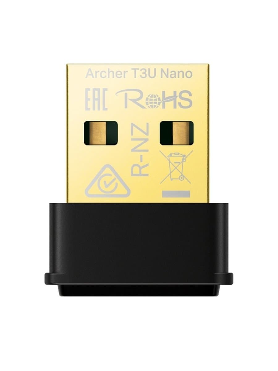 Беспроводной сетевой адаптер TP-Link Archer T3U Nano, 2.4/5 ГГц, 867M, USB 2.0
