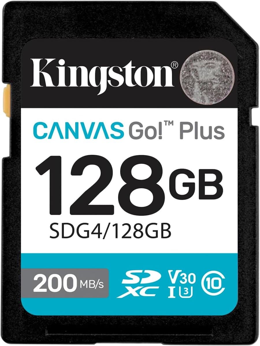 Карта памяти Secure Digital Card Kingston 128GB Canvas Go! Plus Class 10, UHS-I, U3, V30 [SDG4/128GB]