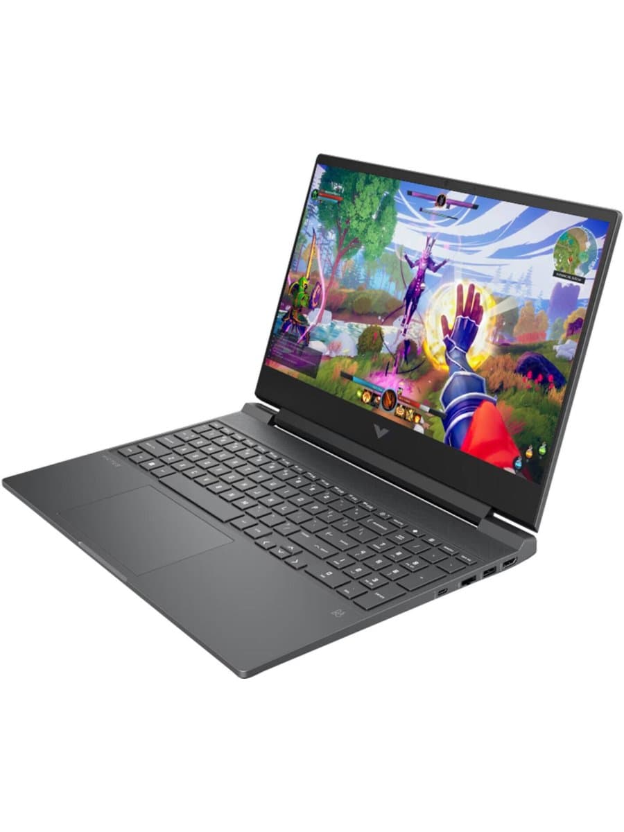 Ноутбук HP VICTUS 15-FA2787 GAMING i7-13620H 24GB DDR5, 1TB SSD NVMe, 15.6" FHD IPS 144Hz, RTX 5060 8GB, Type-C, HDMI, RJ45 LAN, WF, BT, WIN11H, клав с подсв, EN-RU, графит [BM7B7UA#ABA]