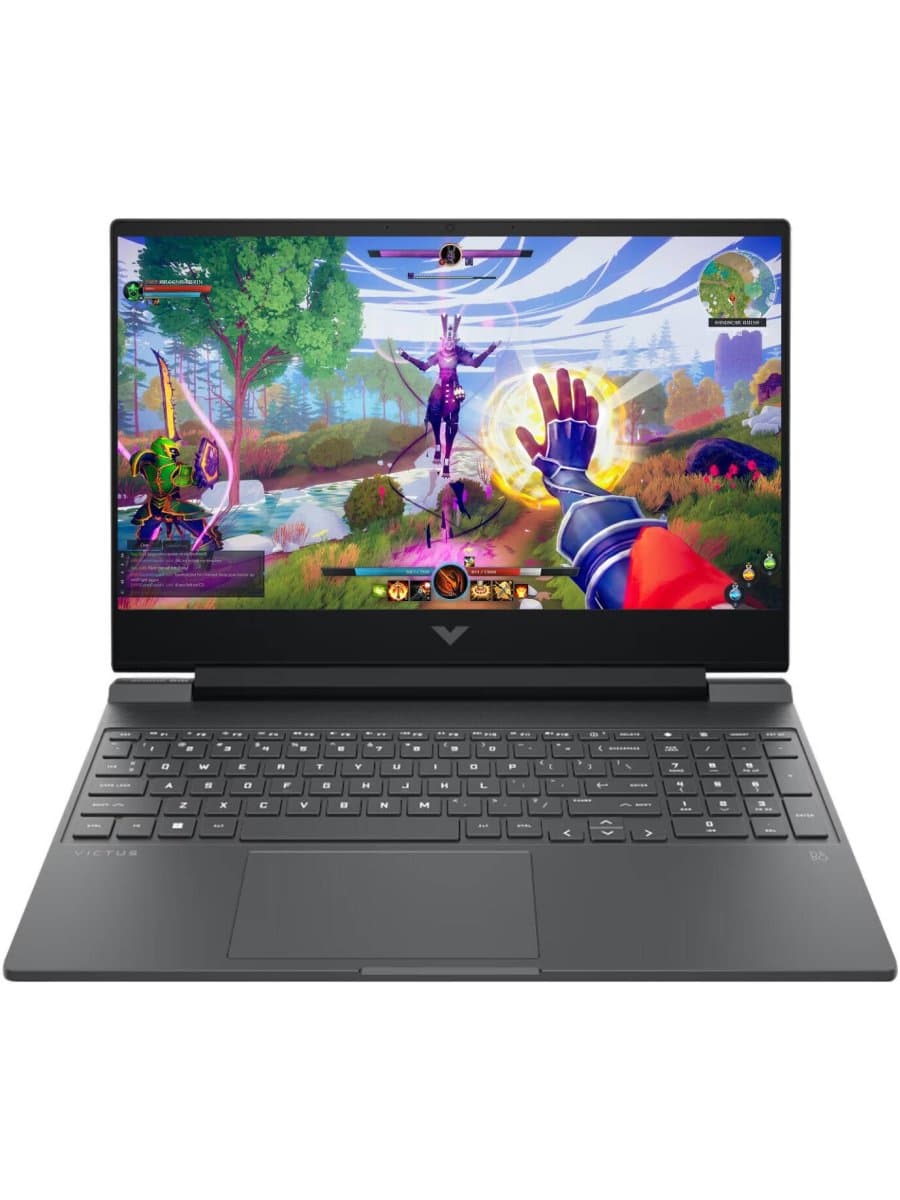 Ноутбук HP VICTUS 15-FA2787 GAMING i7-13620H 32GB DDR5, 1TB+1TB SSD NVMe, 15.6" FHD IPS 144Hz, RTX 5060 8GB, Type-C, HDMI, RJ45 LAN, WF, BT, WIN11H, клав с подсв, EN-RU, графит [BM7B7UA#ABA]