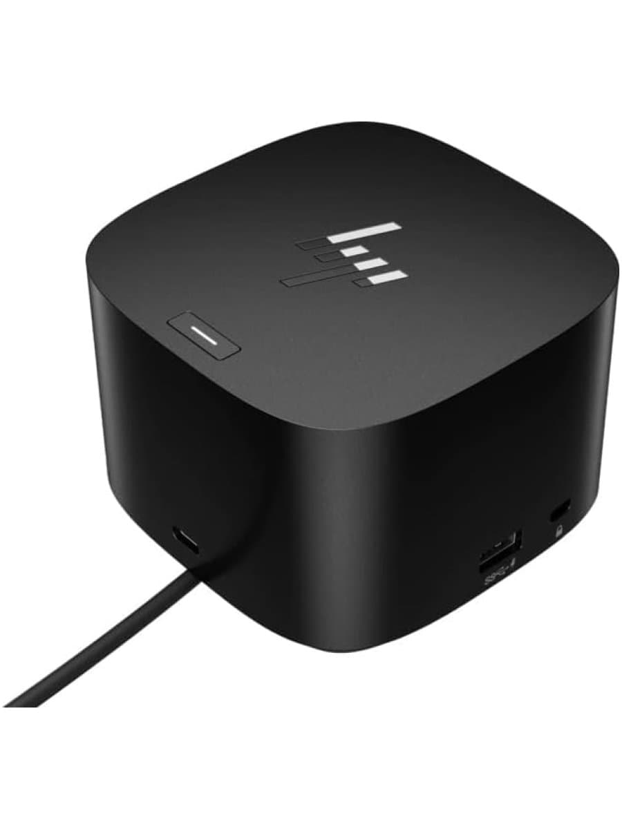 Док-станция HP Thunderbolt Dock 120W G4, поддерживает Power Delivery 3.0 до 20 В/5 А и 4 дисплея, поддержка разрешения 8K при 60 Гц, слот для замка Kensington, Thunderbolt™ 4, 1xHDMI, 2xDisplayPort, 1xUSB-C, RJ-45, 4xUSB3.2, Черный [4J0A2AA#ABU] - T