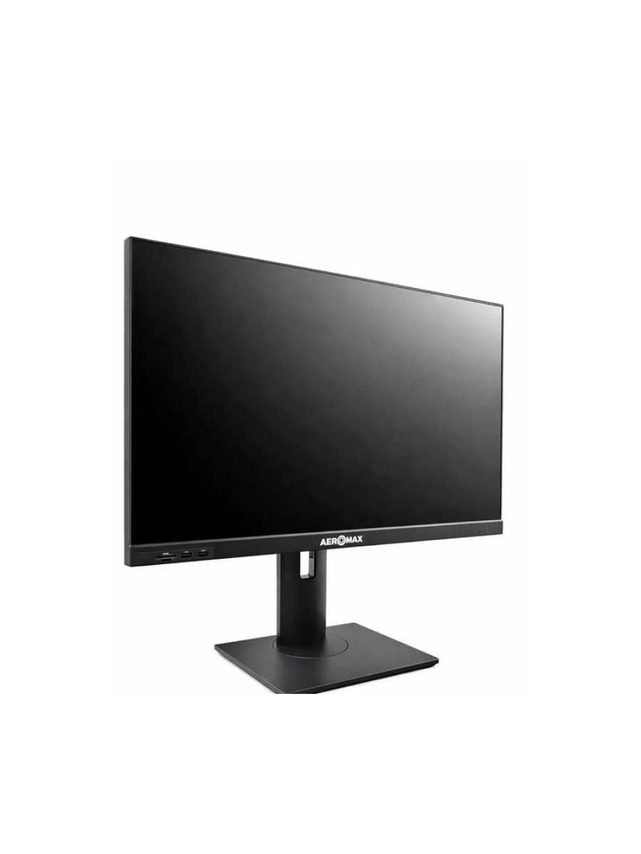 Моноблок 27" Aeromax L27A1, i5-12400, 12GB SODIMM DDR4, 128GB SSD m.2 NVMe+500GB HD, 27" FHD IPS, Type-C, Wi-Fi, BluetootH, VGA, WebCam, HDMI, 4xUSB, LAN, Audio, черный
