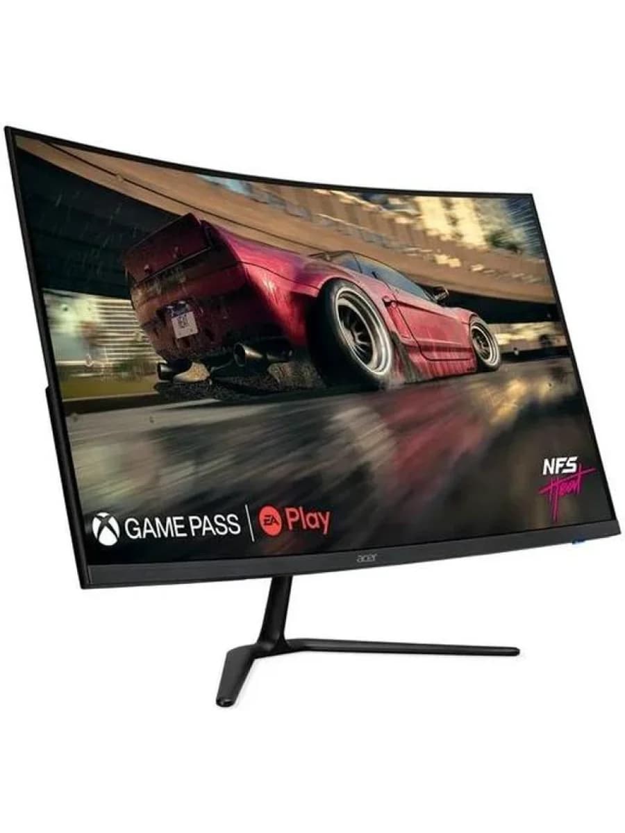 Монитор LCD 31.5", Acer ED320QR, VA, Curved, 1920x1080, 3000:1, 180Hz, 250 кд/м2, 178/178, 1 мс, AMD FreeSync™ Premium, HDMI, DP, выход на наушники