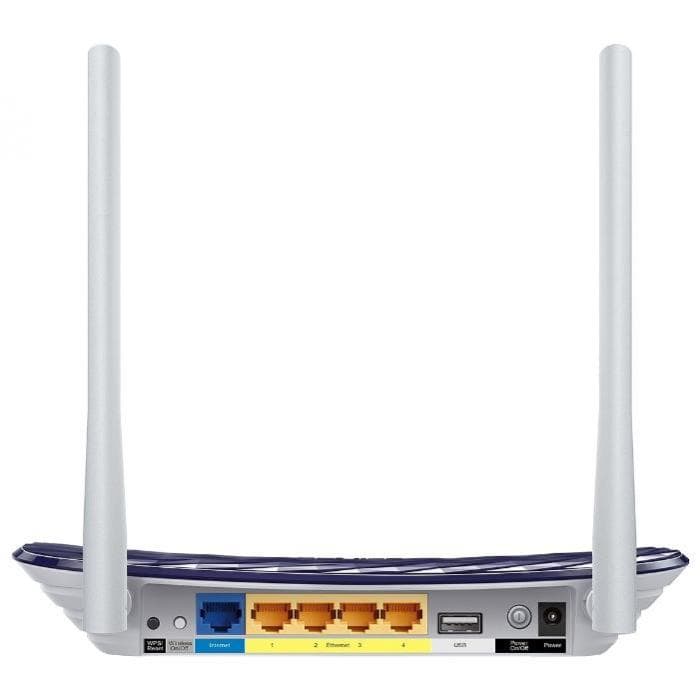 Беспроводной маршрутизатор TP-Link Archer C20 AC750 Wireless Dual Band Router 3 Антенны 733 Мбит/с: до 433 Мбит/с на 5 ГГц и до 300 Мбит/с на 2,4 ГГц