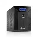 Источник бесперебойного питания UPS SVC V-2000-F-LCD, 2000VA(1200W), Диапазон AVR: 175-275ВА, Выход 220В +/-10% * 4 выхода Schuko CEE7, 12V/9Ah x 2, 50Hz, USB (технология Smart), LCD Display, Черный