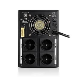 Источник бесперебойного питания UPS SVC V-2000-F-LCD, 2000VA(1200W), Диапазон AVR: 175-275ВА, Выход 220В +/-10% * 4 выхода Schuko CEE7, 12V/9Ah x 2, 50Hz, USB (технология Smart), LCD Display, Черный