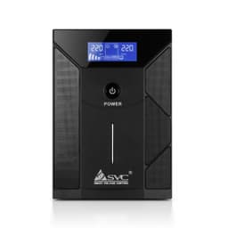 Источник бесперебойного питания UPS SVC V-2000-F-LCD, 2000VA(1200W), Диапазон AVR: 175-275ВА, Выход 220В +/-10% * 4 выхода Schuko CEE7, 12V/9Ah x 2, 50Hz, USB (технология Smart), LCD Display, Черный