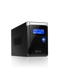 Источник бесперебойного питания UPS SVC V-1200-F-LCD, 1200VA(720W), 12V/7.5Ah, AVR стабилизатор: 165-275ВА, 3 вых: 2 системных+1 для принтера (Bypass), Black, USB (технология Smart), LCD display