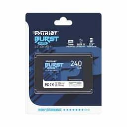Твердотельный накопитель SSD 240GB Patriot Burst Elite 2.5" SATA III TCL 3D, Read/Write up 320/450MB/s, 40000 IOPS [PBE240GS25SSDR]