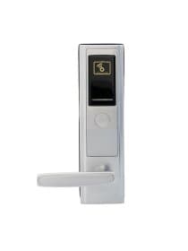 Замок для отеля ZKTECO LH3600 Hotel lock. Left "Zinc Alloy Metal Casing With advanced 13.56mhz MIFARE-1 card technology Door Thickness: 35-55 mm Backset: 62.5mm Color Option:silver"