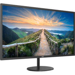 Монитор LCD 31.5" AOC Q32V4, IPS, Black, 2560x1440, 20M:1, 250cd/m2, 178/178, 4ms, 75Hz, HDMI, DP, Headphone out, Speakers 2x2W