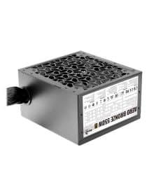 Блок питания 550W Aerocool AERO BRONZE 550W, 550W, ATX, Bronze, APFC, 20+4pin, 4+4pin, 5*Sata, 4*Molex, 2*PCI-E 6+2pin, Вентилятор 12см, Кабель питания, Чёрный