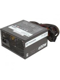 Блок питания 600W Thermaltake TR2 S 600W, ATX, 80 PLUS®, APFC, 20+4 pin, 4+4pin, 5*Sata, 4*Molex, 1*FDD, 2*PCI-E 6+2 pin, Вентилятор 12 см, Кабель питания, Чёрный[PS-TRS-0600NPCWEU-2]