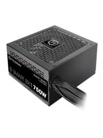 Блок питания 750W Thermaltake, Smart BX1, ATX, 80 Plus Bronze, APFC, 20+4 pin, 4+4pin, 9*Sata, 6*Molex, 1*FDD, 4*PCI-E 6+2 pin, Вентилятор 12 см, Кабель питания, Чёрный [PS-SPD-0750NNSABE-1]