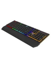 Клавиатура AOC GK200D32R, игровая, мембранная, 105btns, RGB (радужный светодиодный, 4 зоны светодиодной подсветки) USB-кабель 1,8 м, рус/англ, чёрный