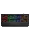 Клавиатура AOC GK200D32R, игровая, мембранная, 105btns, RGB (радужный светодиодный, 4 зоны светодиодной подсветки) USB-кабель 1,8 м, рус/англ, чёрный