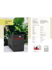 Источник бесперебойного питания UPS Mercury MAVERICK 1550VA, AVR, 1550VA/930W, IEC C13x4, 2x12V/8,2Ah