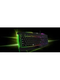 Клавиатура Genius Scorpion K220, подсветка (7 цветов), USB, 1.5m, Рус/Англ, Чёрный