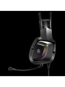 Наушники с микрофоном A4Tech Bloody G575P, Дуговые, 3.5mm MiniJack +USB, 20Hz-20kHz, 105dB/-44dB, Длина кабеля 2 м, стереозвук, Черный
