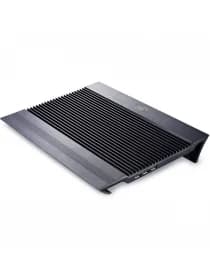 Охлаждающая подставка для ноутбука Deepcool N8 Black DP-N24N-N8BK, 17, Вентилятор 2 14см, 1000±10%RPM, 4 USB 2.0, 25,1дБл, Габариты 380х278х55мм, Чёрный