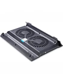 Охлаждающая подставка для ноутбука Deepcool N8 Black DP-N24N-N8BK, 17, Вентилятор 2 14см, 1000±10%RPM, 4 USB 2.0, 25,1дБл, Габариты 380х278х55мм, Чёрный