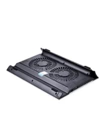 Охлаждающая подставка для ноутбука Deepcool N8 Silver DP-N24N-N8SR, 17, Вентилятор 2 14см, 1000±10%RPM, 4 USB 2.0, 25,1дБл, Габариты 380х278х55мм, Серебристый