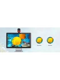 Вебкамера Genius QCam 6000, USB, 1920x1080, 2.0Mpx, Микрофон, Крепление: зажим, Кабель 1.5 метра, Чёрный