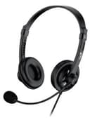 Наушники с микрофоном Genius HS-230U, Дуговые, USB, 100Hz-10kHz, 110dB/-45dB, длина кабеля 2 м, Чёрный