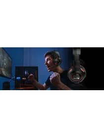 Наушники с микрофоном Genius HS-G600V, Дуговые, 2 x mini jack 3.5 mm, 20Hz-20kHz, 117dB/-54dB, длина кабеля 1.8 м, Чёрный