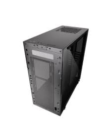 Корпус Thermaltake View 21 TG, CA-1I3-00M1WN-00, ATX/Micro ATX/Mini-ITX, USB 2*3.0, Куллер1*120 мм (з/п), Высота CPU куллера до 160 мм, VGA до 410 мм, 2*3.5"/2*2.5", 471*224*492, Без Б/П, Чёрный