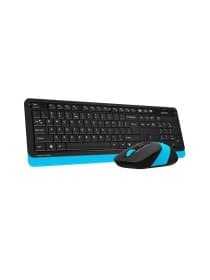 Комплект беспроводная клавиатура и мышь A4Tech Fstyler FG1010 (FG10+FGK10), мембранная, 104btns, 2000dpi, 4btns, USB, синий