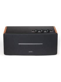 Беспроводная колонка Edifier D12, wooden enclosure, Tweeter: ?19mm ? 2, Mid-bass driver: 4 inch ? 2, AUX, Line in, R/L (treble): 15W+15W, R/L (mid-range and bass): 20W+20W, Пульт управления, МДФ, 359mm?159mm?203.5mm, 4.6kg, коричневый