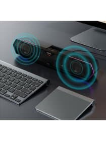 Беспроводная колонка Edifier MG300, 2.5W + 2.5W, 52mm drivers, ? 85dB (A), Bluetooth v5.3, USB-A 5V, USB-A Soundcard, RGB, 80Hz-20000Hz, 485mmx70mmx80mm, 0.9kg, черный