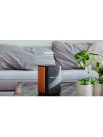Беспроводная колонка Edifier MS50A, Mid-Bass (25W) + Treble (15W), ?19mm silk diaphragm (Treble)+4inches/102mm (Mid-Bass), ?85dB(A), Bluetooth v5.0, Wi-Fi 2.4GHz/5GHz, 52Hz-18000Hz, 143mmx210mmx143mm, 2.26kg, коричневый