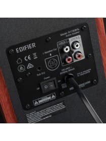Акустическая система Edifier R1700BT 2.0, ?85dB(A), BT, RCA, 15W?2 (tweeter) +18W?2 (mid-bass driver), Коричневый