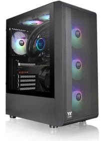 Корпус Thermaltake S200 TG ARGB/Black/Win/SPCC/Tempered Glass*1/120mm ARGB Lite Fan*3/Brown BoxCA-1X2-00M1WN-00