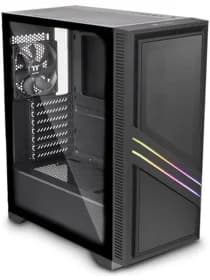 Корпус Thermaltake Versa T35 TG CA-1R7-00M1WN-00 ATX/Micro ATX/Mini ITX USB1x3.0+2x2.0, HD-Audio, Куллер 1х120мм RGB, Высота CPU куллера до 150мм, VGA до 300мм, 416x210x480m, Без Б/П, Черный
