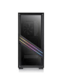 Корпус Thermaltake Versa T35 TG CA-1R7-00M1WN-00 ATX/Micro ATX/Mini ITX USB1x3.0+2x2.0, HD-Audio, Куллер 1х120мм RGB, Высота CPU куллера до 150мм, VGA до 300мм, 416x210x480m, Без Б/П, Черный