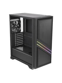 Корпус Thermaltake Versa T35 TG CA-1R7-00M1WN-00 ATX/Micro ATX/Mini ITX USB1x3.0+2x2.0, HD-Audio, Куллер 1х120мм RGB, Высота CPU куллера до 150мм, VGA до 300мм, 416x210x480m, Без Б/П, Черный