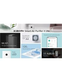 Очиститель воздуха Xiaomi Smart Air Purifier 4 Lite, HEPA-фильтр, угольная очистка от запахов, LED-экран, Mi Home, 43 м?, Белый
