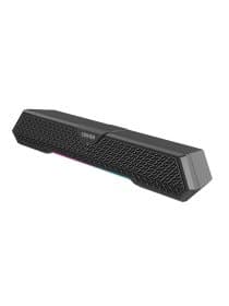 Беспроводная колонка Edifier MG250, 2.5W+2.5W (RMS), 52mm drivers, ? 85dB (A), Bluetooth v5.3, AUX, USB-A, управляемая RGB, 20 часов звучания, 80Hz-19000Hz, 383.2mmx71.2mmx86.3mm, 0.8kg, черный