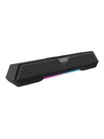 Беспроводная колонка Edifier MG250, 2.5W+2.5W (RMS), 52mm drivers, ? 85dB (A), Bluetooth v5.3, AUX, USB-A, управляемая RGB, 20 часов звучания, 80Hz-19000Hz, 383.2mmx71.2mmx86.3mm, 0.8kg, черный
